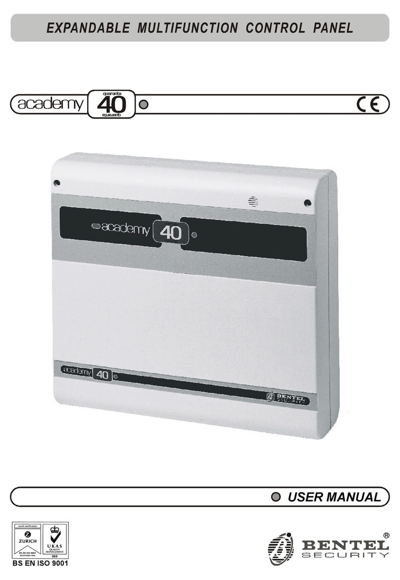 Bentel academy 40 User manual