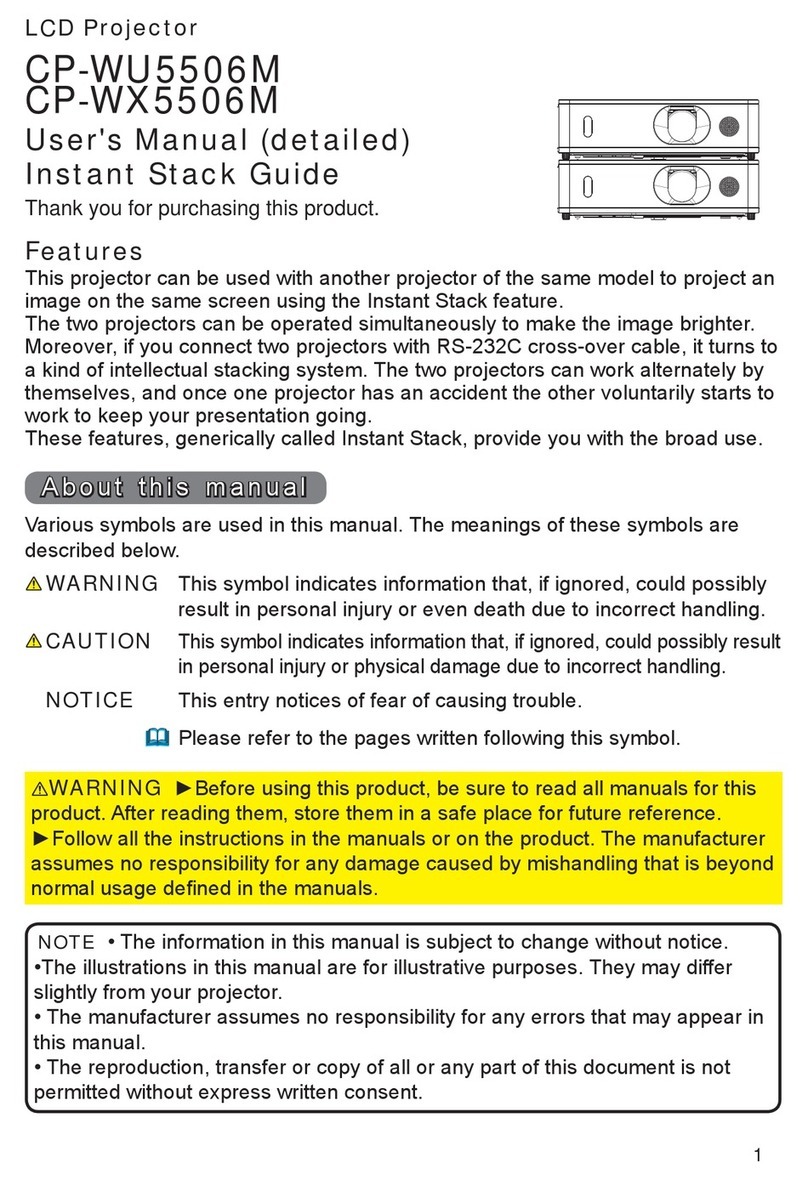 Hitachi CP-WU5506M User manual