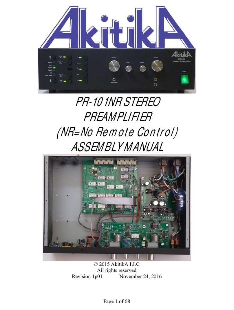 AkitikA PR-101NR User manual AkitikA PR-101NR User manual