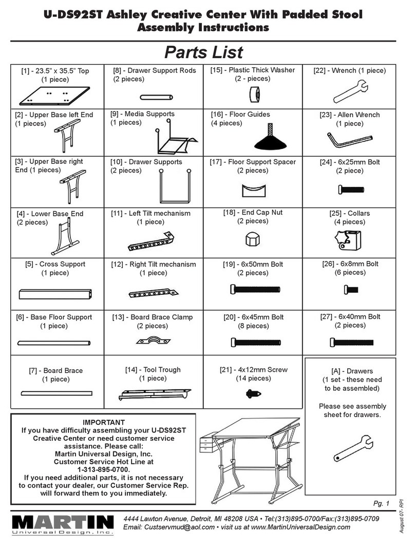 Martin U-DS92ST Assembly instructions Martin U-DS92ST Assembly instructions