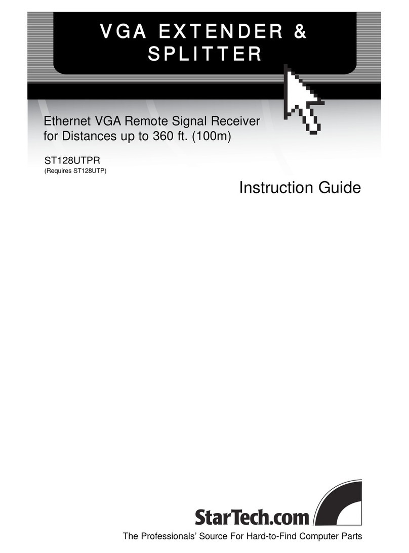StarTech.com ST128UTPR Instruction guide