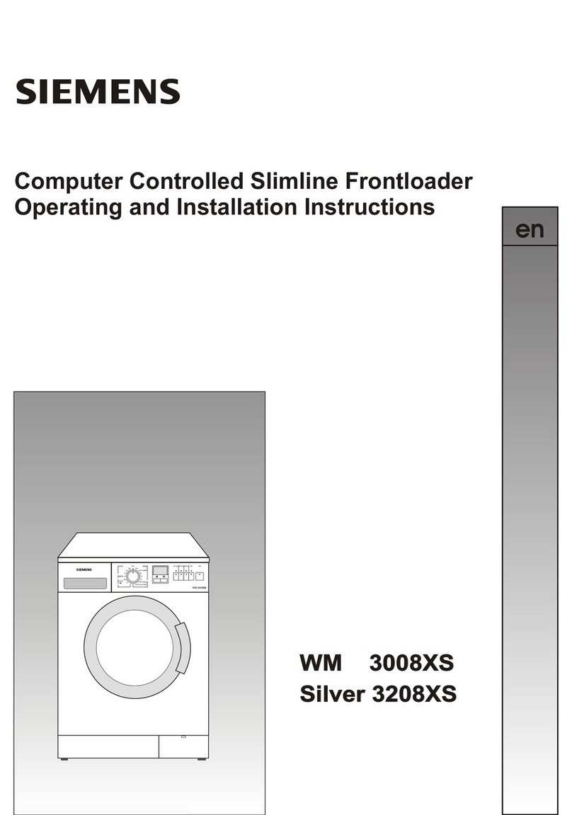 Siemens Silver 3208XS Operating and installation instructions