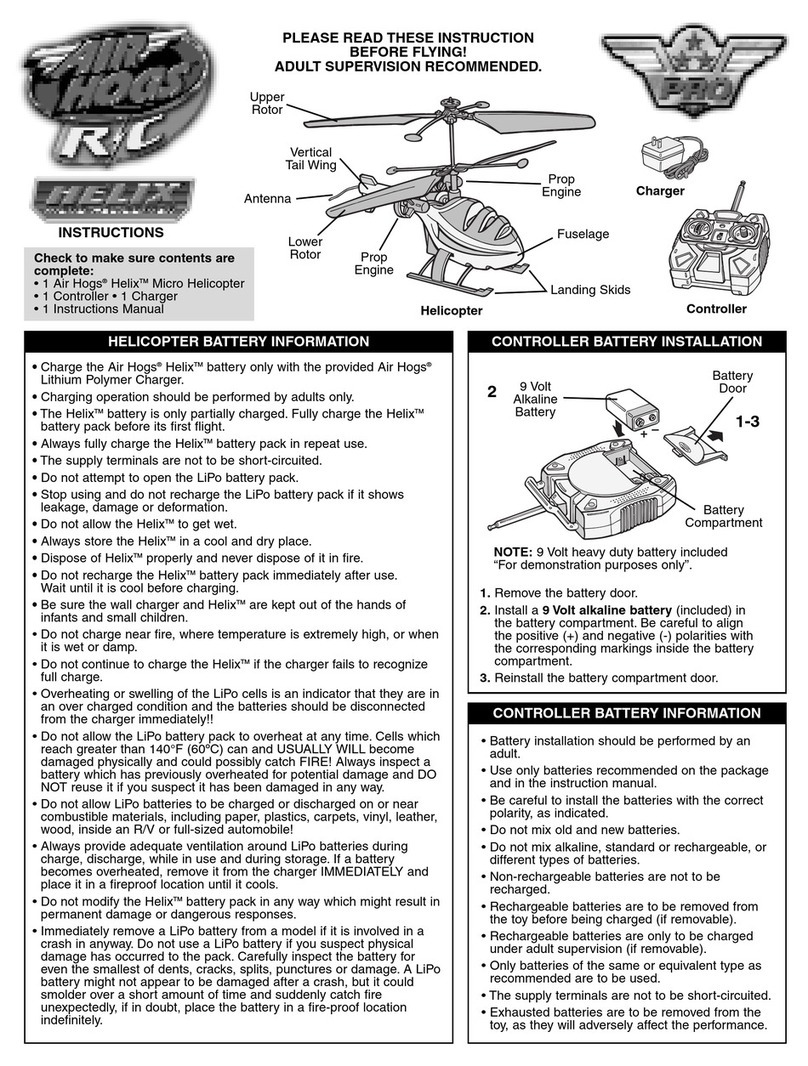 Spinmaster Air Hogs Helix User manual Spinmaster Air Hogs Helix User manual
