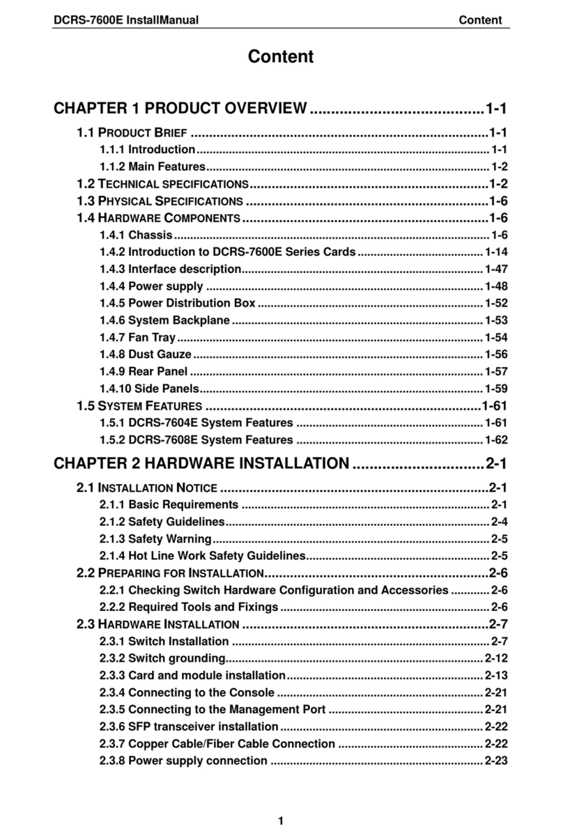 Digitalchina Networks DCRS-7604E Install manual