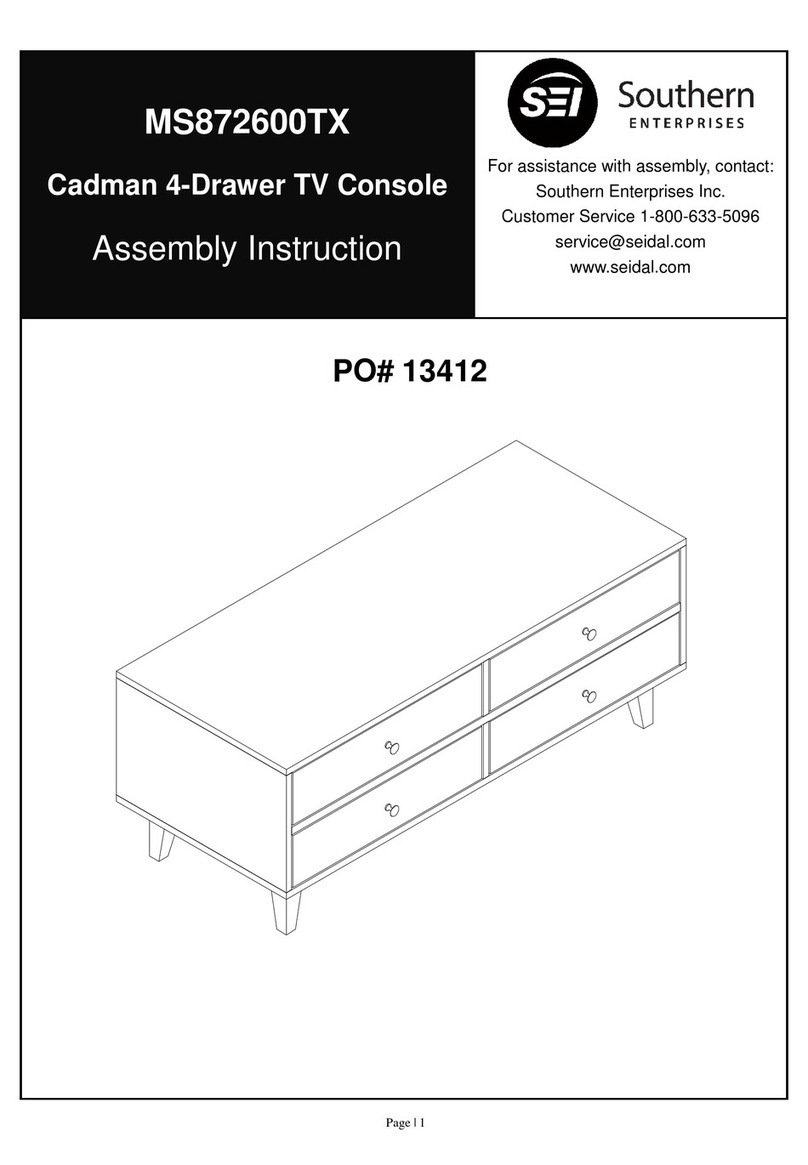 Southern Enterprises MS872600TX Assembly instruction