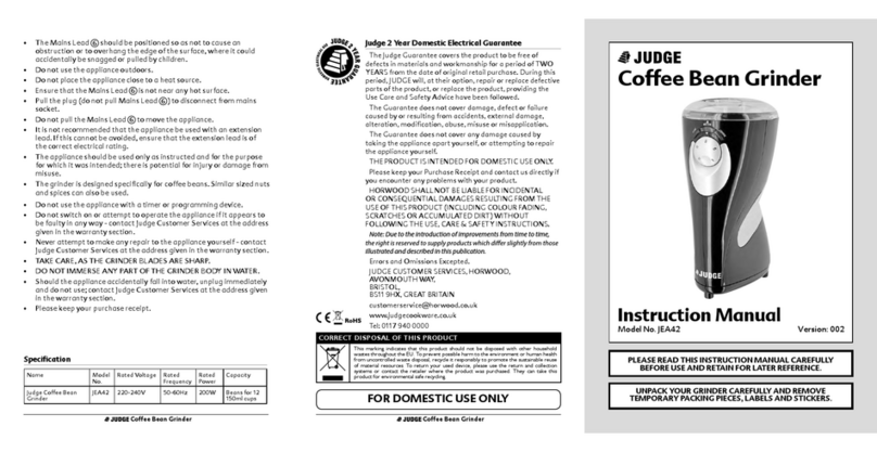 Judge JEA42 instruction manual