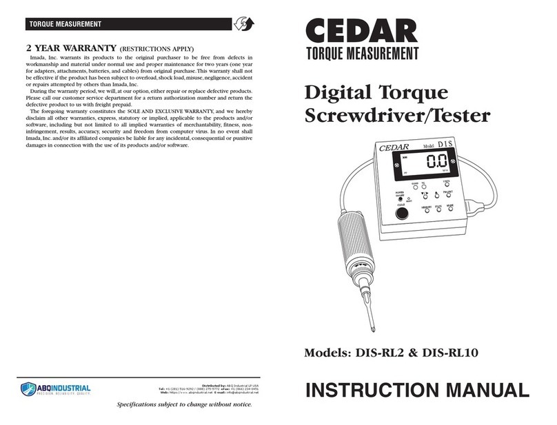 Cedar DIS-RL2 instruction manual