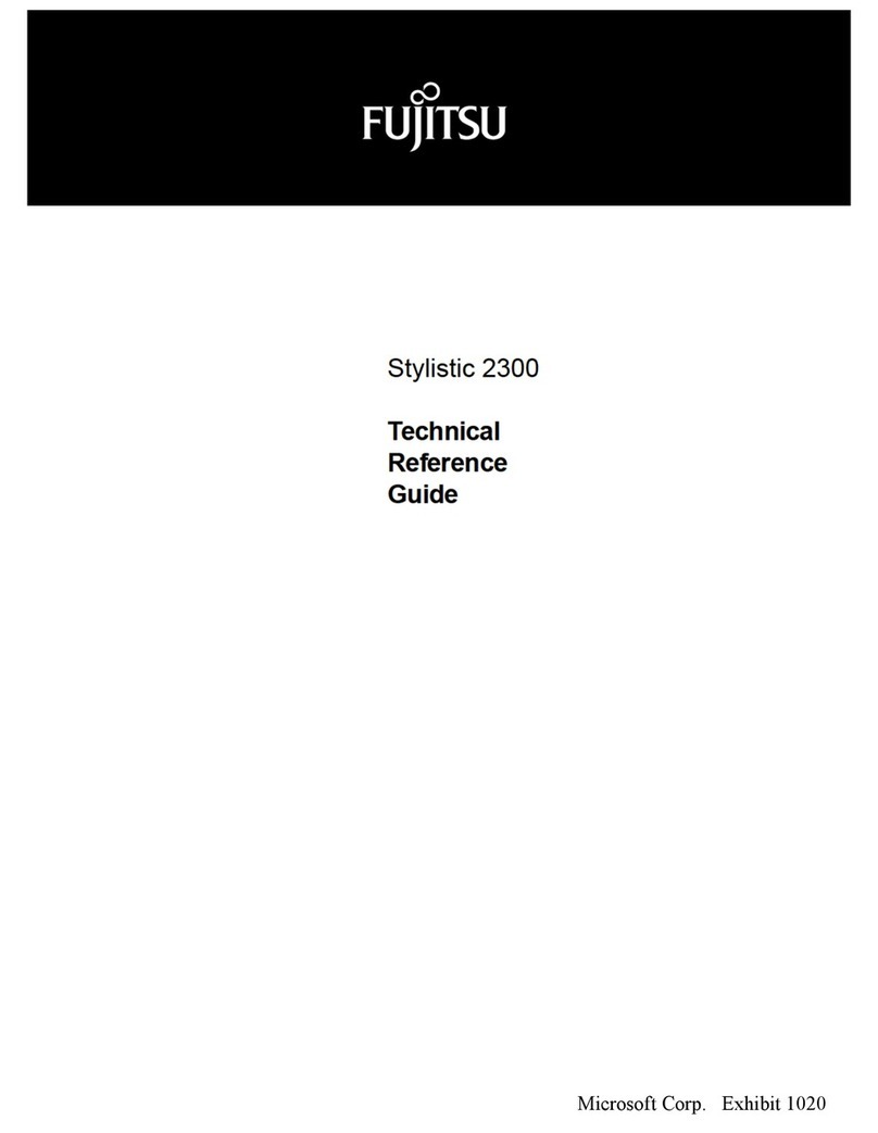 Fujitsu Stylistic 2300 Use and care manual