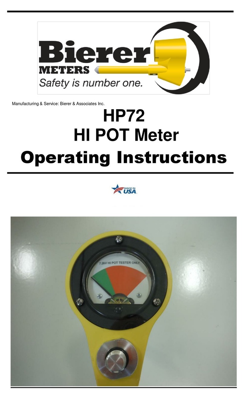 Bierer HP72 operating instructions