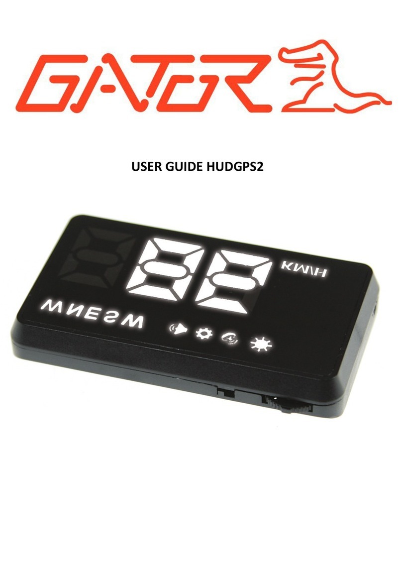 Gator HUDGPS2 User manual