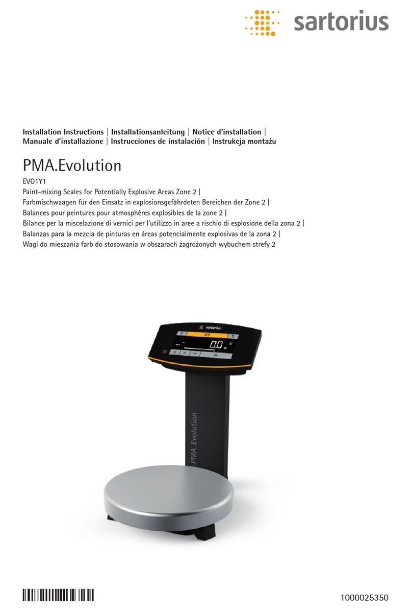 Sartorius PMA.Evolution EVO1Y1 User manual