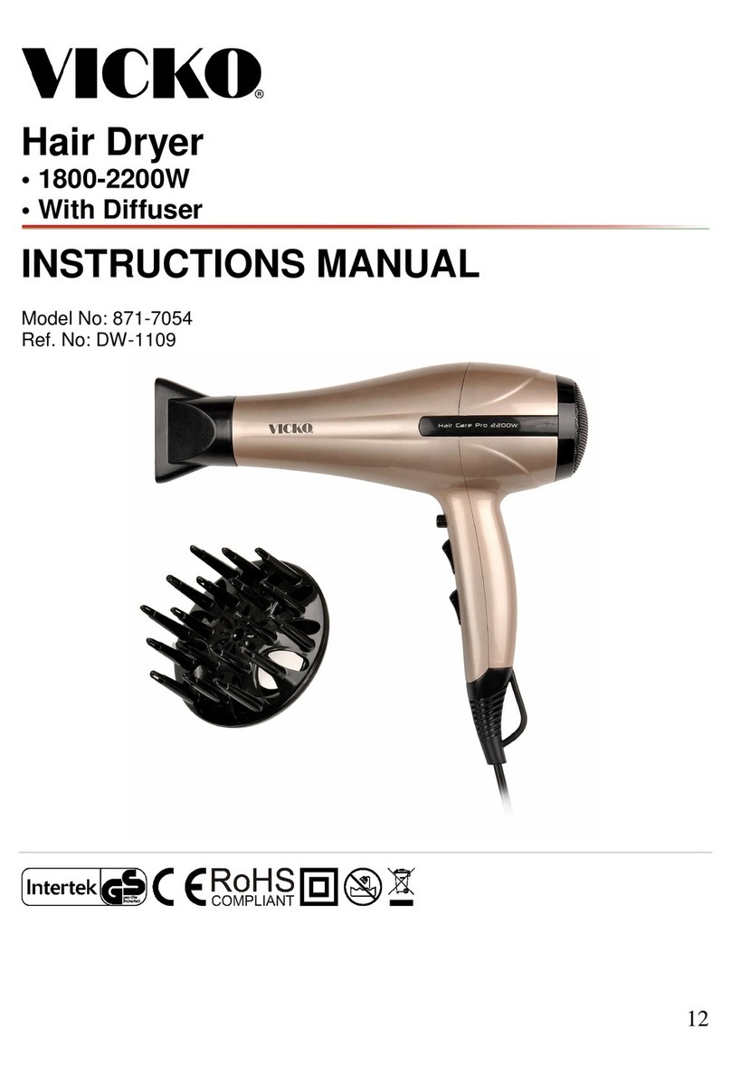 Vicko 871-7054 instruction manual