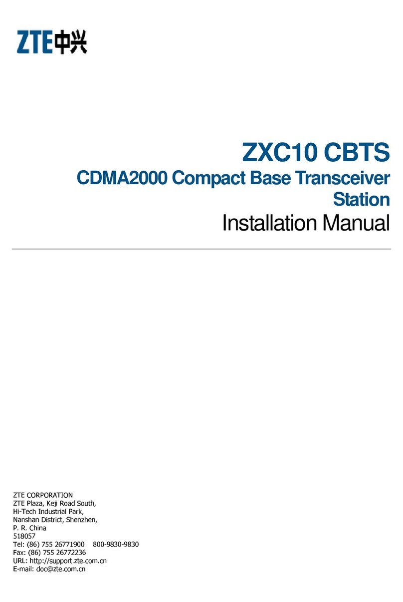 Zte ZXC10 CBTS O1 installation manual