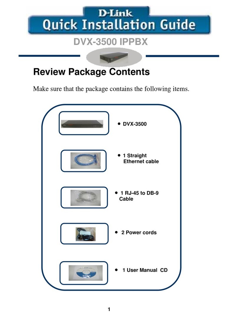 D-Link DVX-3500 User manual D-Link DVX-3500 User manual