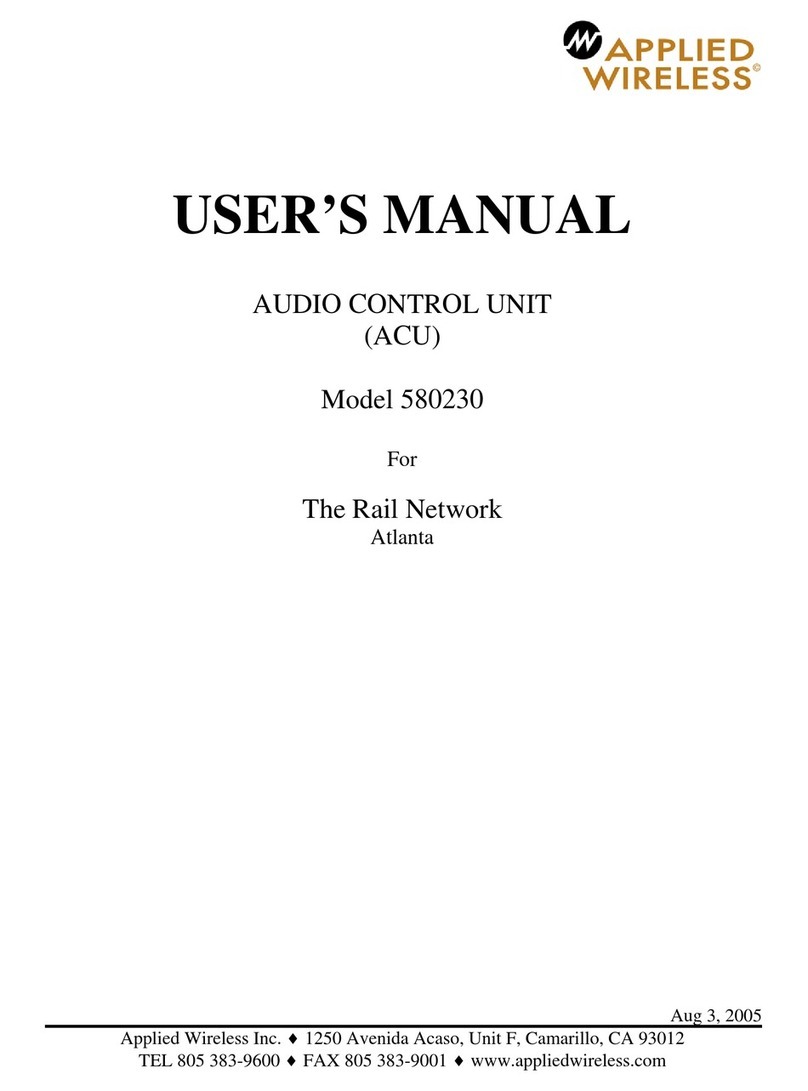 Applied Wireless 580230 user manual