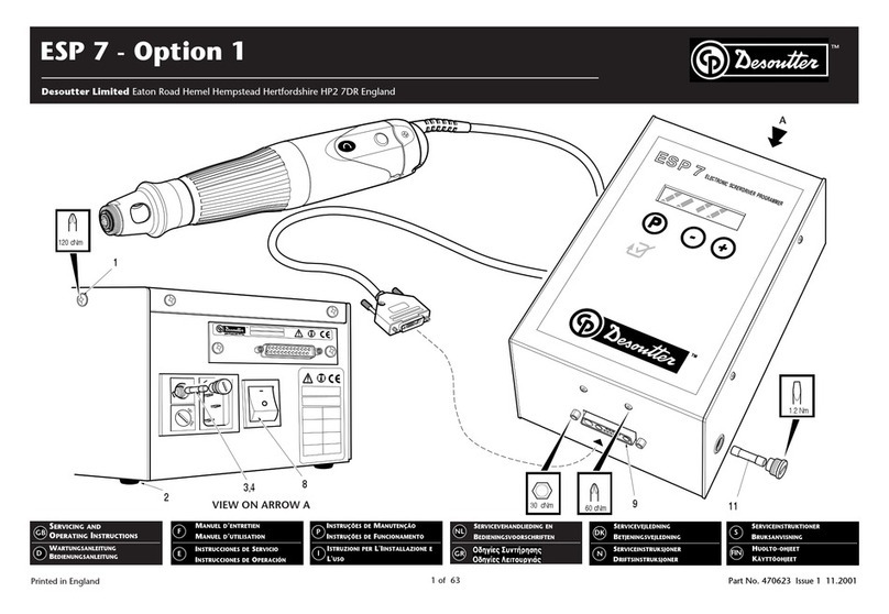 Desoutter ESP 7 Operating instructions
