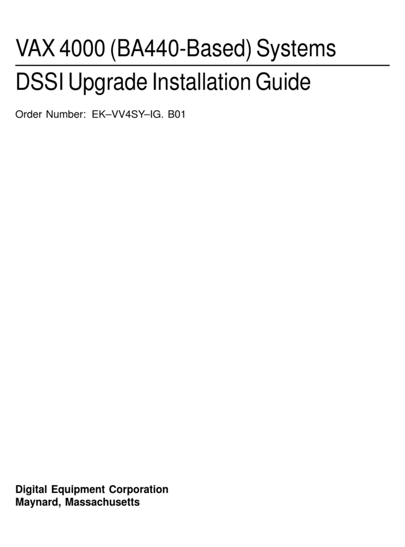 Digital Equipment VAX 4000 Series User manual