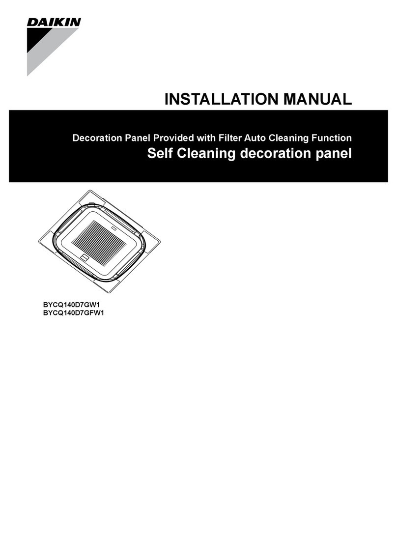 Daikin BYCQ140D7GW1 installation manual