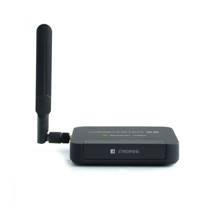 epiphan video Webcaster X2 quick start guide epiphan video Webcaster X2 quick start guide