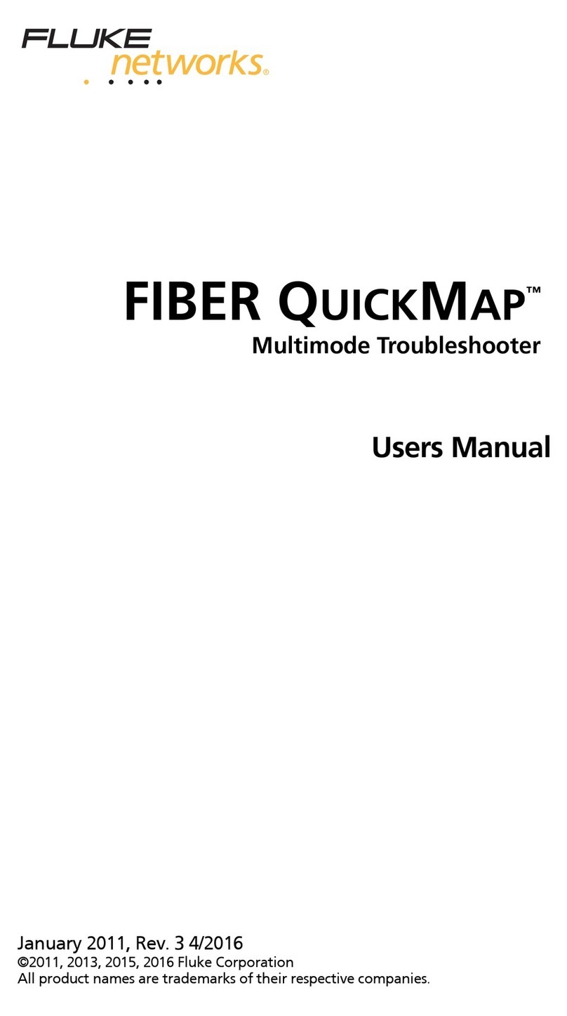 Fluke FIBER QUICKMAP User manual Fluke FIBER QUICKMAP User manual