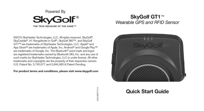 SkyHawke Technologies SkyGolf GT1 quick start guide