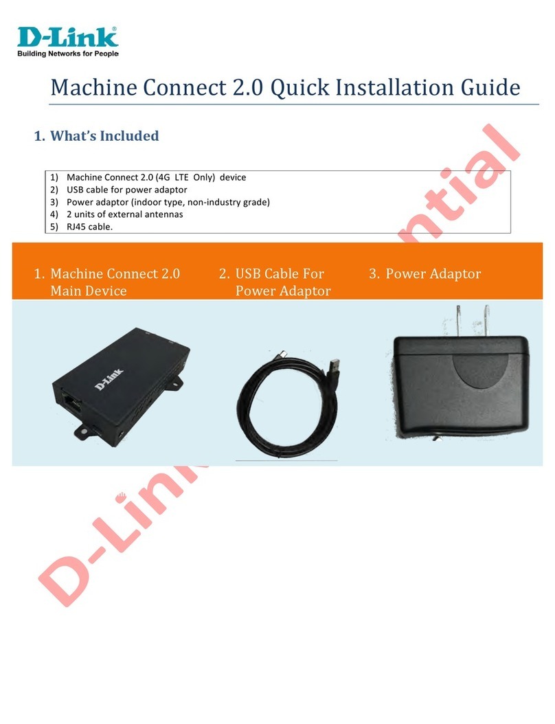 D-Link Machine Connect 2.0 DWM-311 User manual