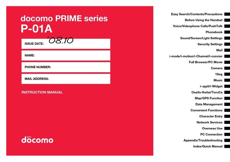 Docomo P-01A instruction manual