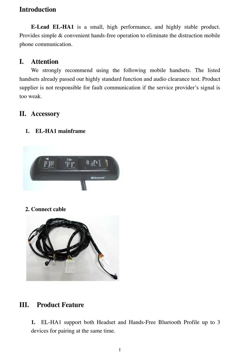 E-Lead EL-HA1 manual