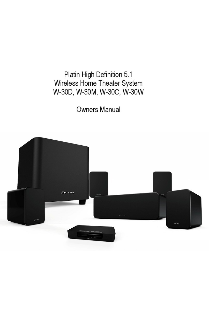 Platin W-30D owner's manual