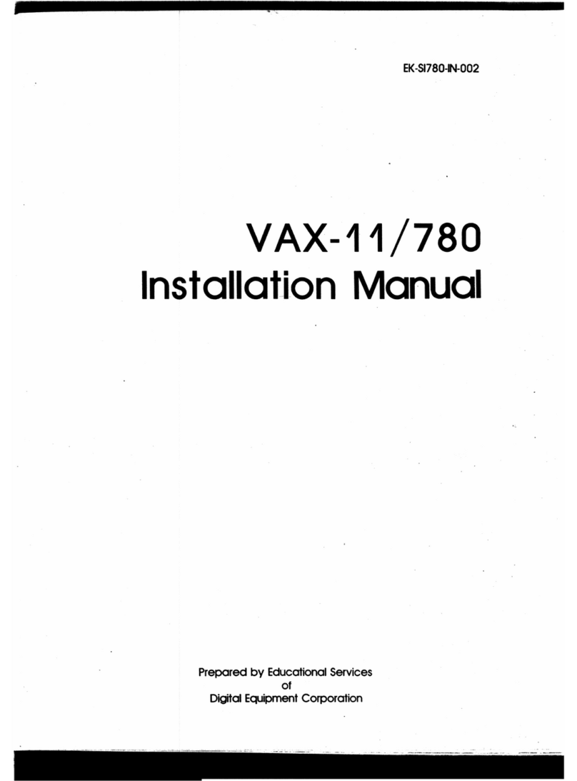 Digital Equipment Unibus VAX-11/780 User manual