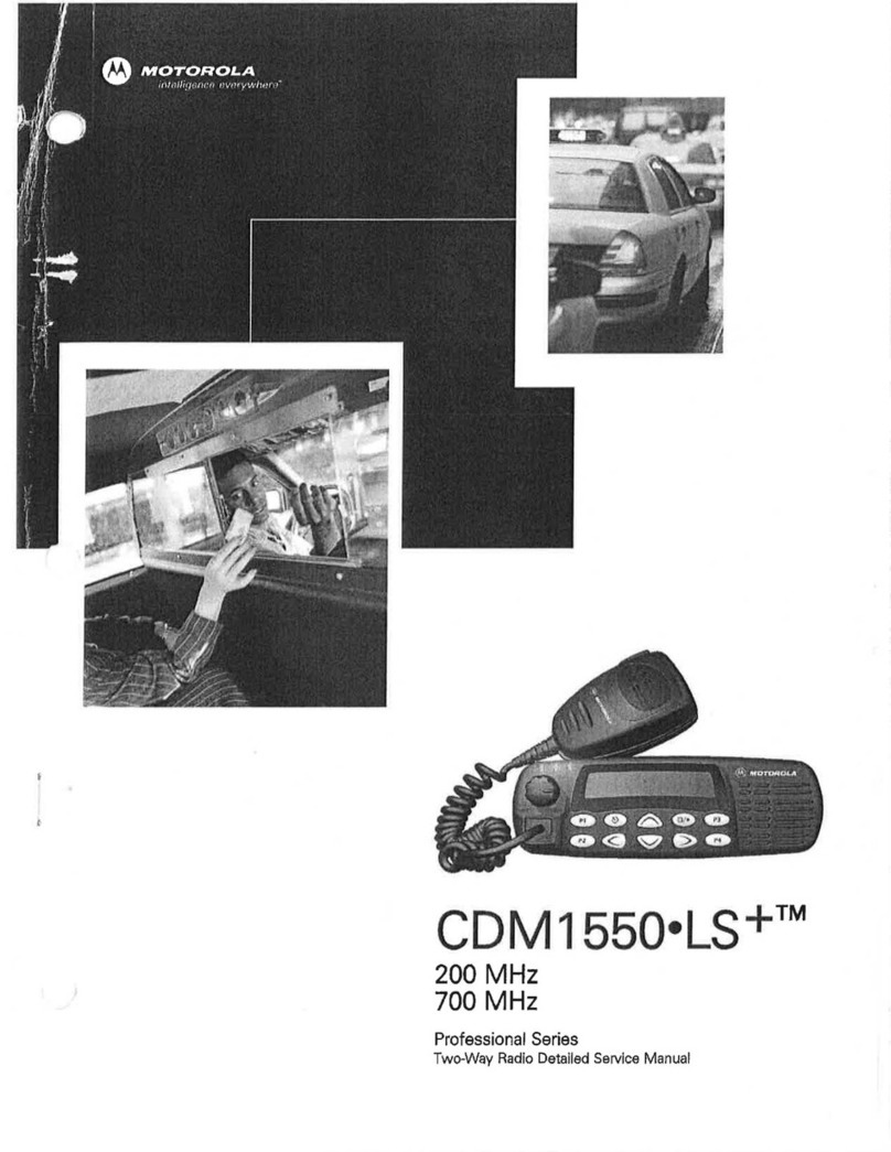 Motorola Professional CDM1550 LS+ Operating and maintenance manual
