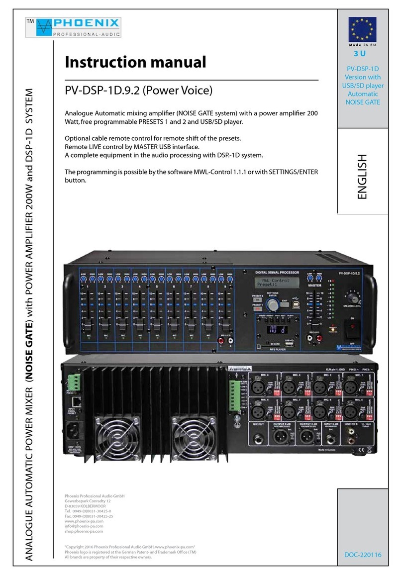 Phoenix PV-DSP-1D.9.2 User manual