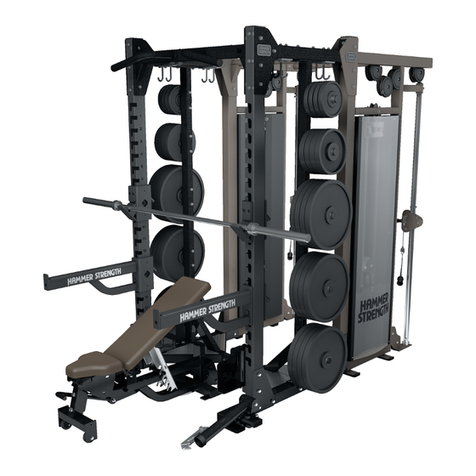 Life Fitness Hammer Strength HD Elite Power Rack Assembly instructions and owner's manual