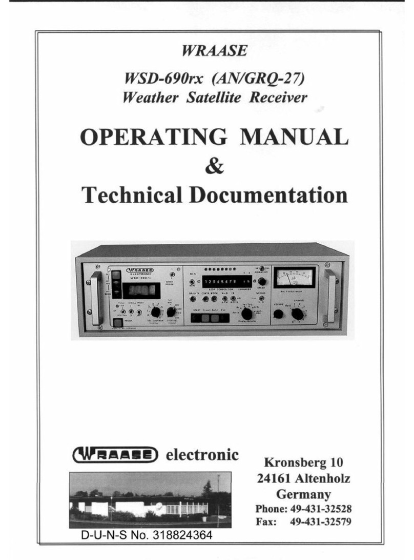WRAASE electronic WSD-690rx Operating manual & technical documentation