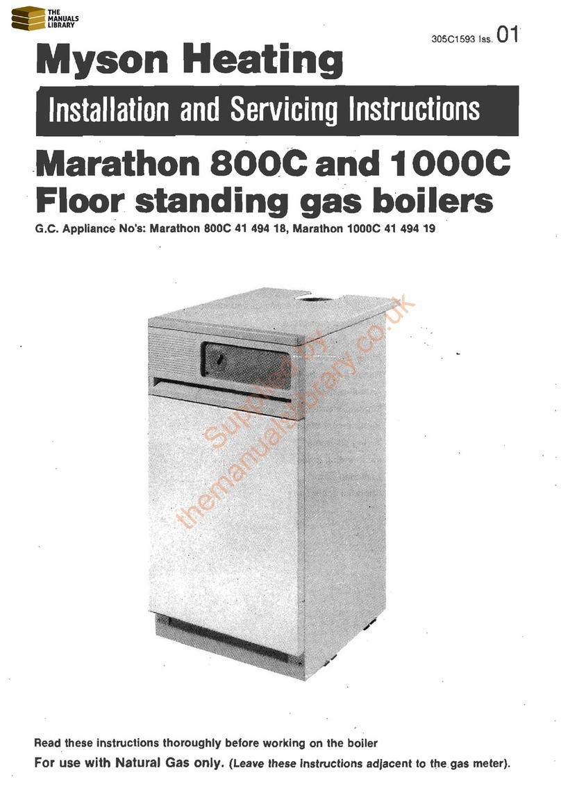 Myson Heating Marathon 800C Installation and servicing instructions