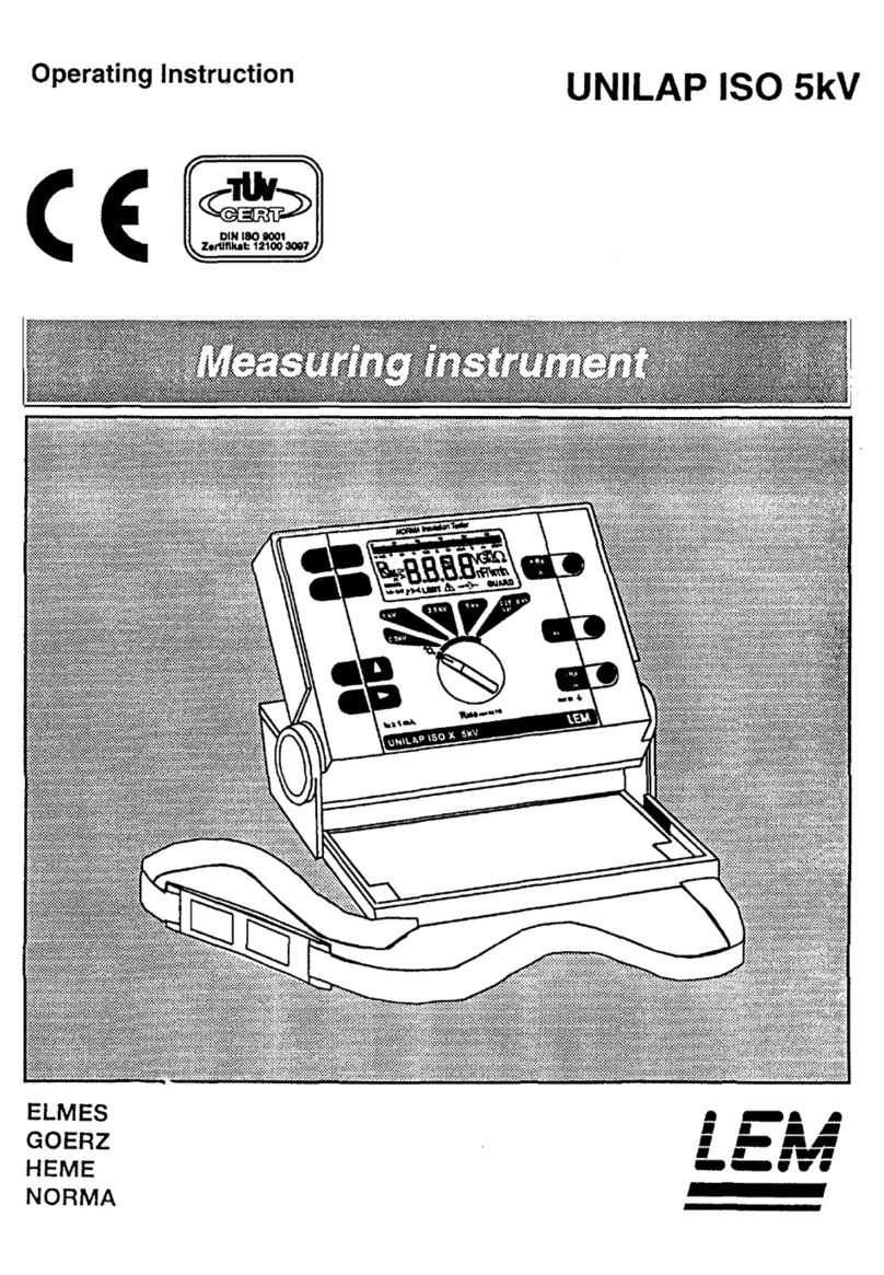 LEM UNILAP ISO 5kV User manual