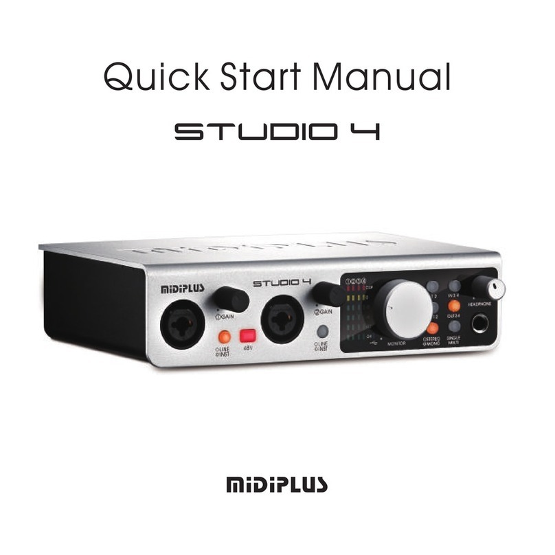 midiplus STUDIO 4 Quick start manual