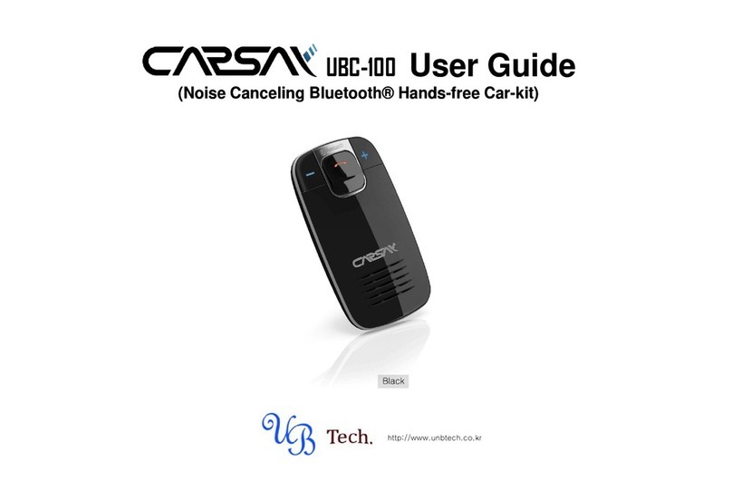 UNB Tech CarSay UBC-100 user guide UNB Tech CarSay UBC-100 user guide