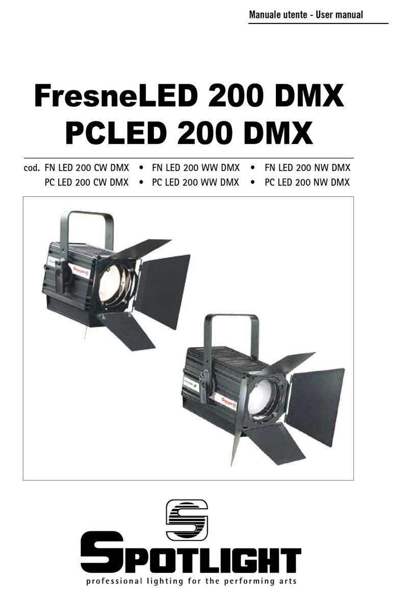 Spotlight FresneLED 200 DMX user manual