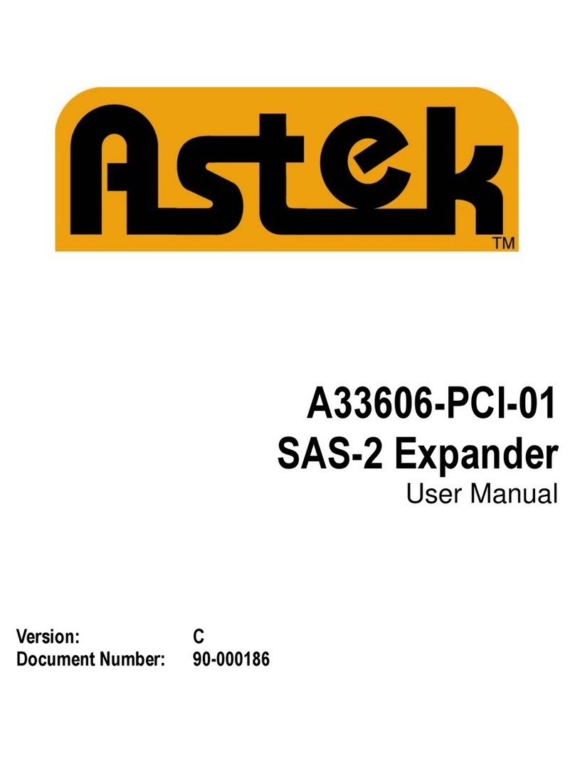 ASTEK A33606-PCI-01 User manual