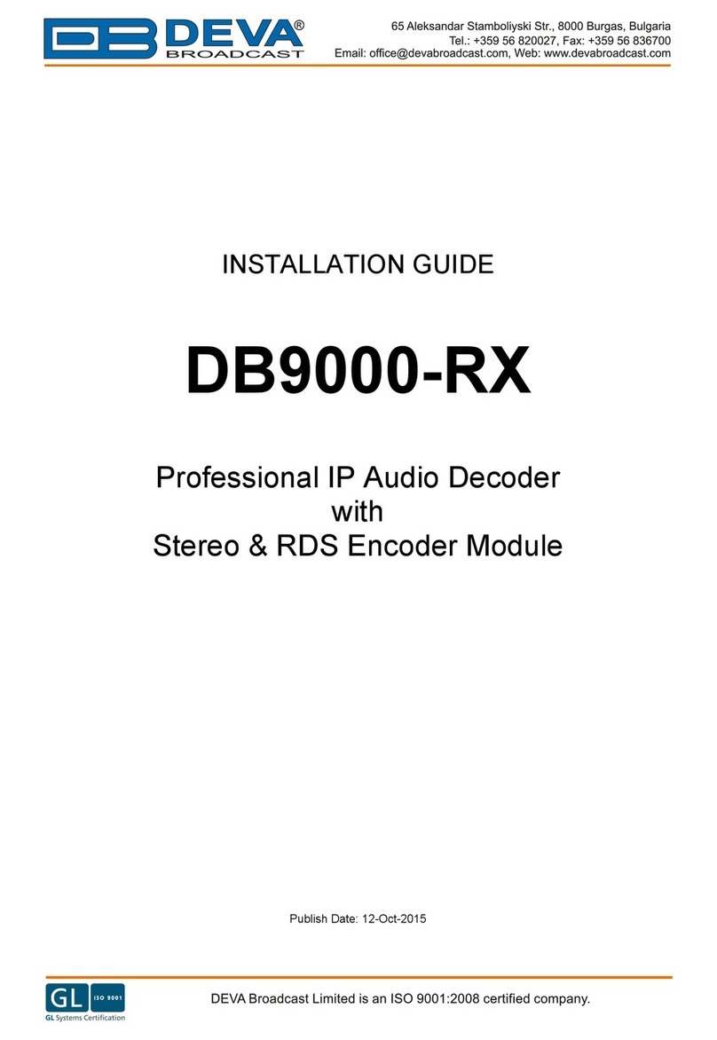 DEVA Broadcast DB9000-RX installation guide