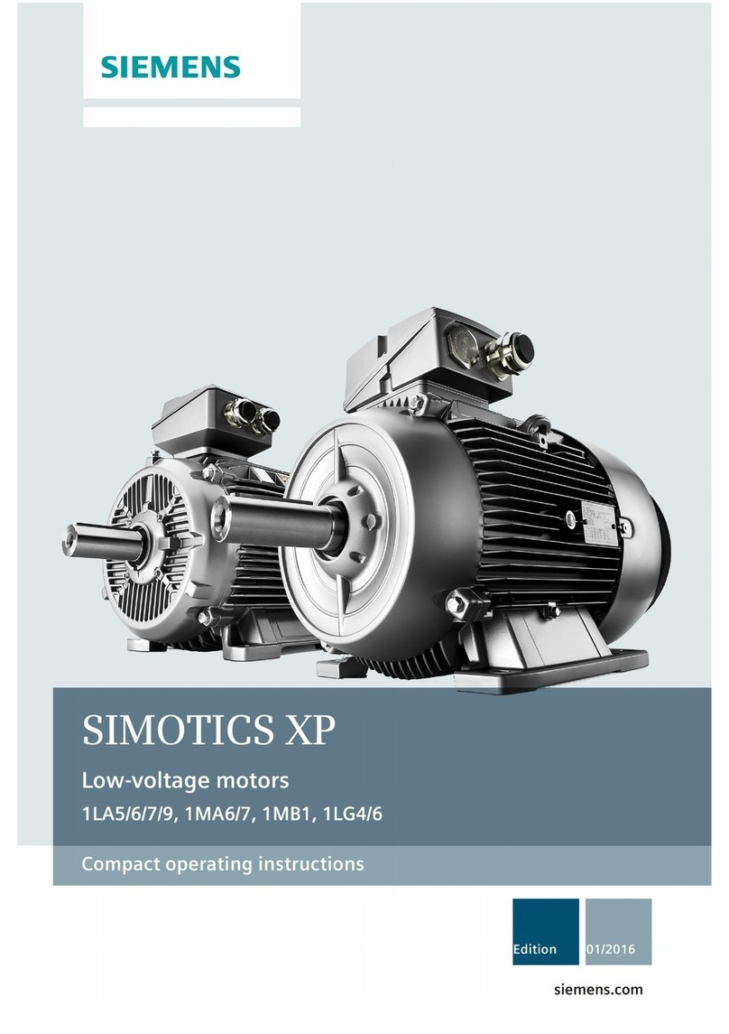 Siemens SIMOTICS XP 1LA5 Compact operating instructions