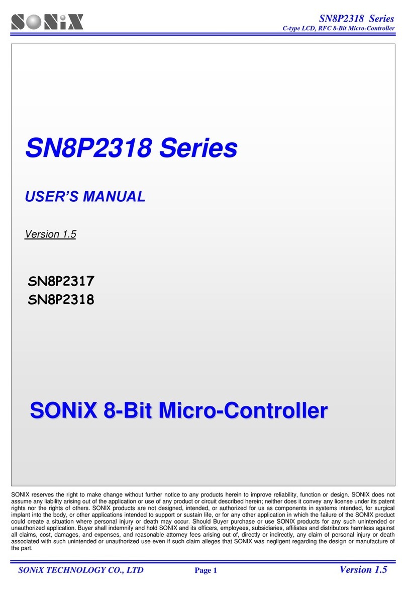 SONIX SN8P2308 user manual