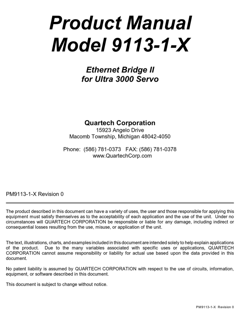 Quartech 9113-1 Series product manual Quartech 9113-1 Series product manual