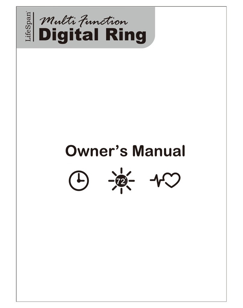 Life Span digital ring owner's manual