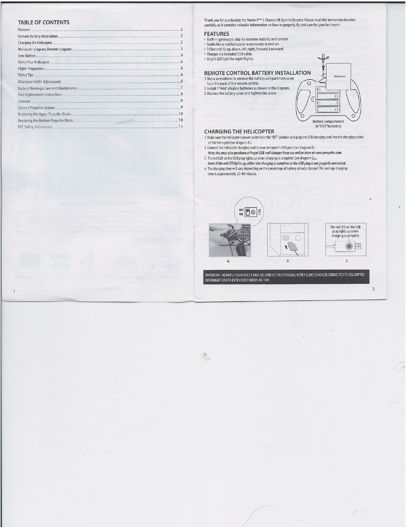 Propel RC STORM V instruction manual