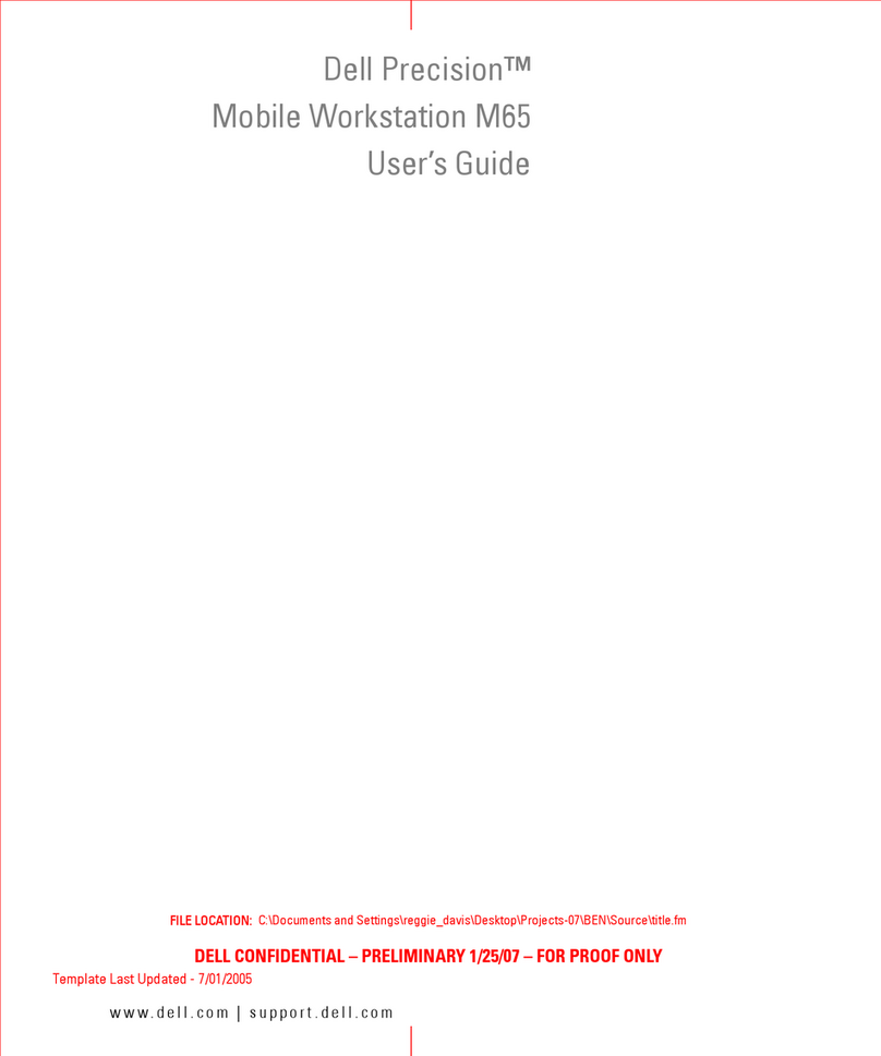 Dell Precision M65 User manual