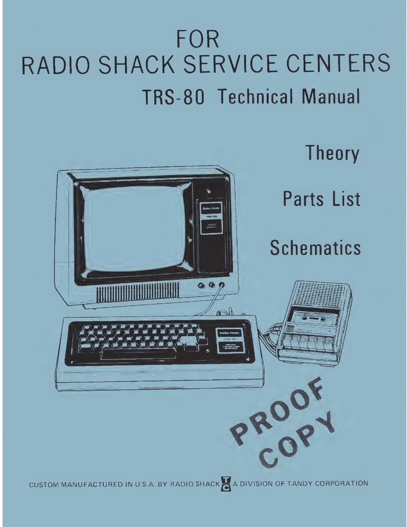 Radio Shack TRS-80 Technical manual