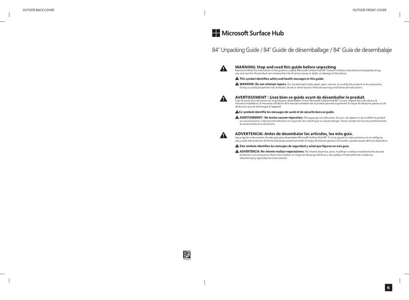 Microsoft Surface Unpacking guide