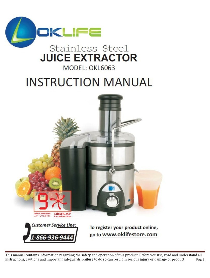 OKLIFE PKL6063 instruction manual